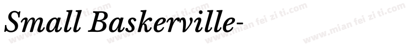 Small Baskerville字体转换